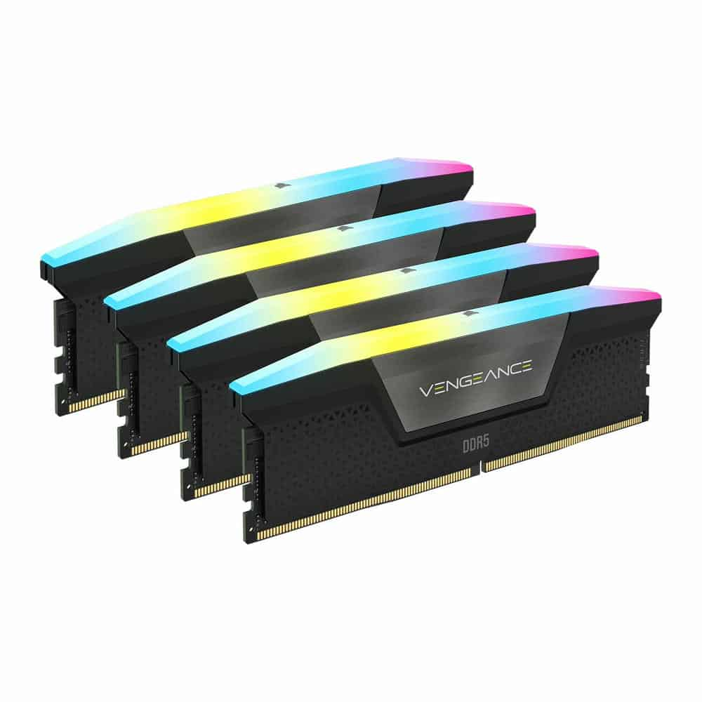 Corsair Vengeance RGB Black 96GB 6400MHz DDR5 Memory Kit